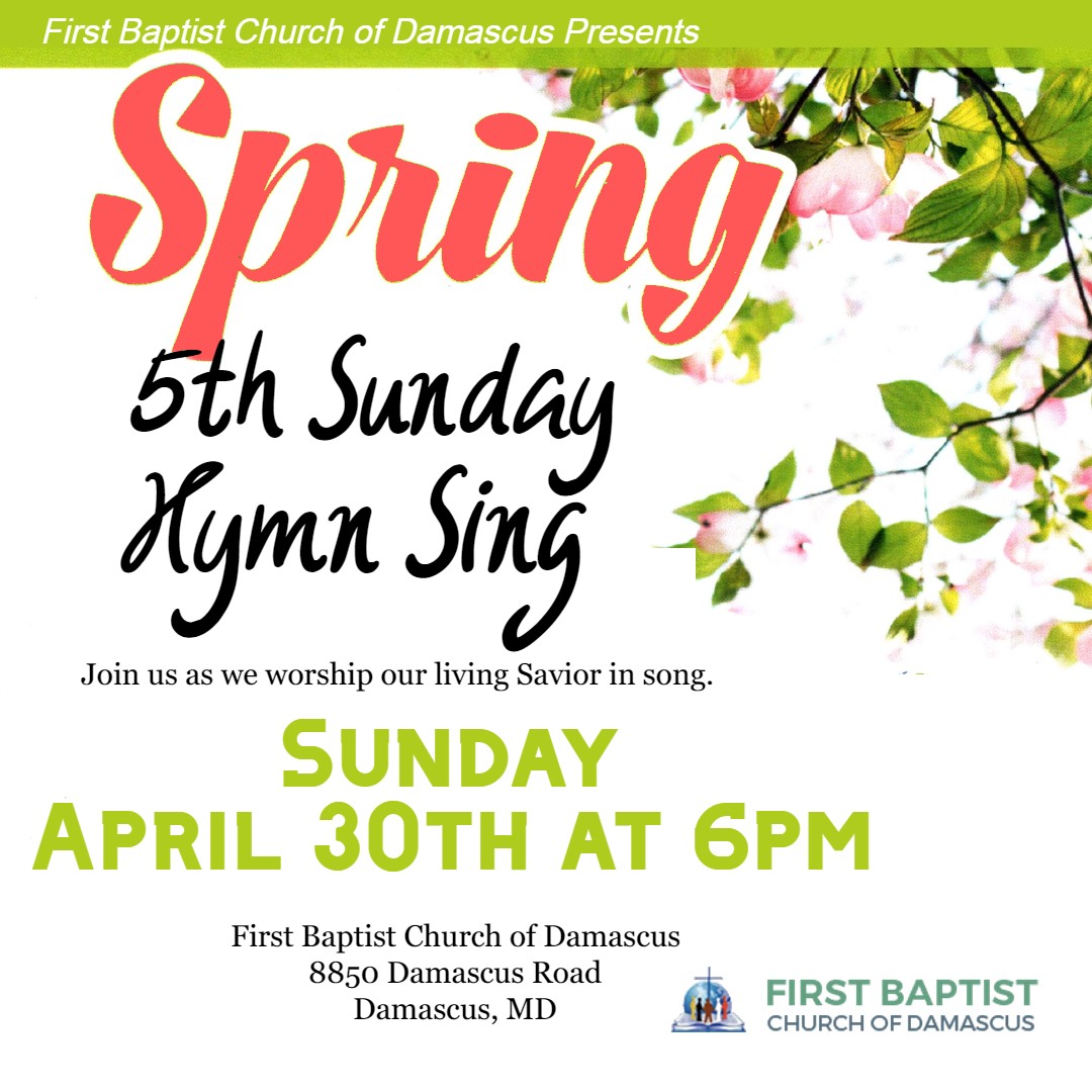 5th Sunday Hymn Sing @ First Baptist Church of Damascus